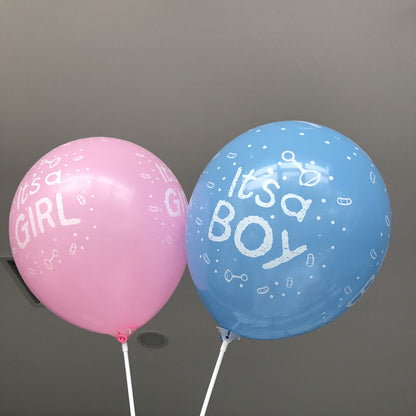 Party decoration reveals gender balloon