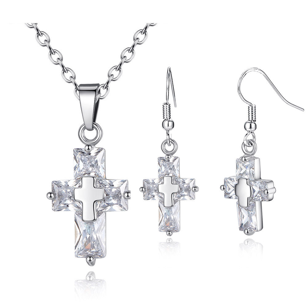 Cross Ornament Set - Gold & Silver
