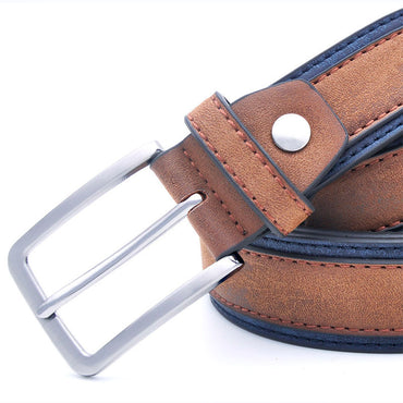 Men's Fashion Casual PU Belt - Denim Optimized