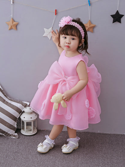 The Spring And Summer Of Years Old Female Infant Baby Child Princess Dress Girls DressPink Flower Girl Dress Skirt