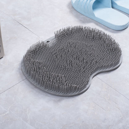 Brosse de bain de Massage, tapis de bain antidérapant, brosse de Massage du dos, ventouse en Silicone, tampon de frottement des pieds, outil de bain de nettoyage du corps