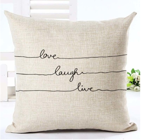 Letter black and white home pillowcase