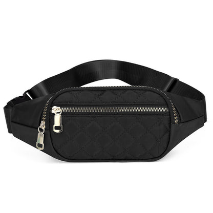 Rhombus Fanny Packs For Women Crossbody Midjeväskor För Sport Vandring Cykling Löpning