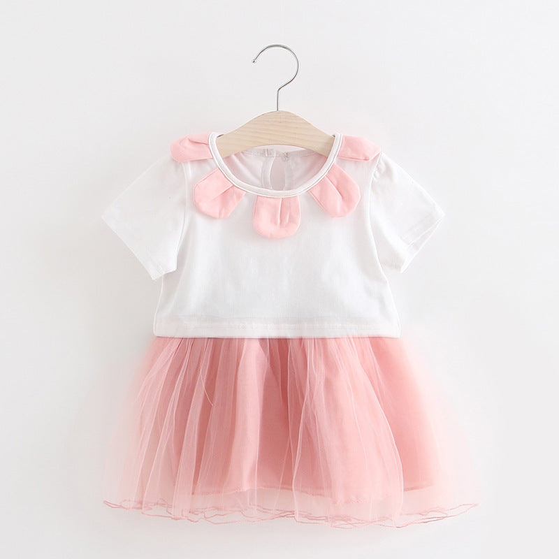 Barn flickor klänning söt sommar 2021 baby prinsessklänning baby Tutu gratis på uppdrag av Taobao