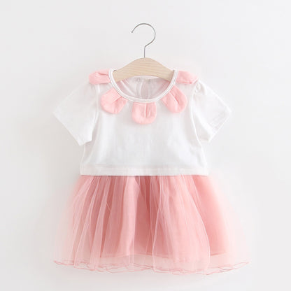 Barn flickor klänning söt sommar 2021 baby prinsessklänning baby Tutu gratis på uppdrag av Taobao