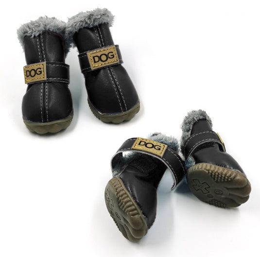 Les bottes de neige épaisses pour chien gardent au chaud les chaussures VIP d'automne et d'hiver de Teddy