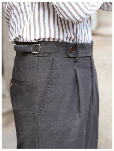 Retro Straight-leg Pants For Men