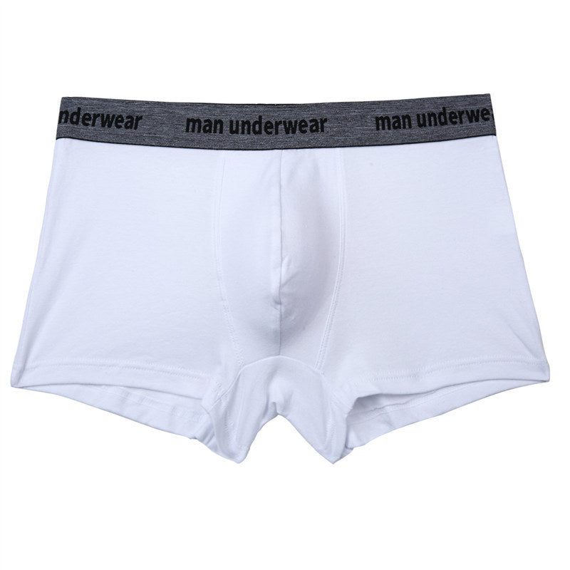 Enkla enfärgade bomullsunderkläder boxershorts för män