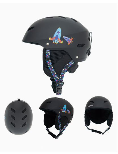 Child ski protective helmet