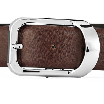 Men's First Layer Cowhide Simplicity Pin Buckle Belt - Authentic Simplicity