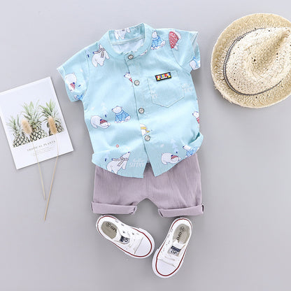 Sommar Nya Barnkläder Koreanska Pojke Baby Spädbarn Barn