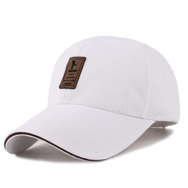 The new Korean men's baseball cap COTTON HAT VISOR outdoor sports peaked cap autumn contracted wholesale