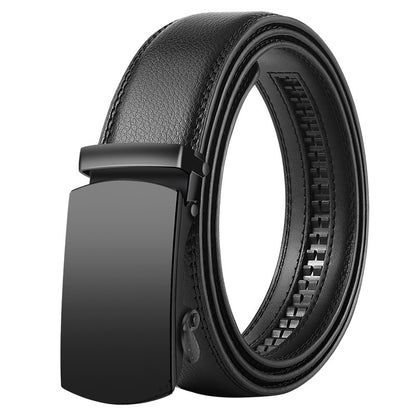 Men's Korean Style Leather Belt Automatic Buckle - Global Fashion