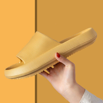 New Household Foot Feces Slippers Female Bathroom Bathing Couple Home Sandals And Slippers Male Summer Outer Wear Thick