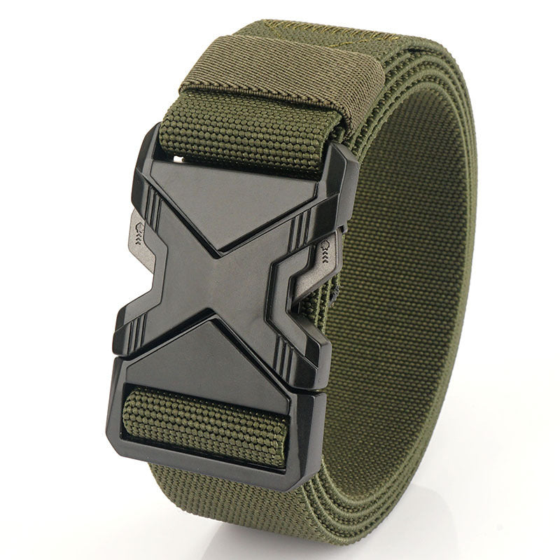 Fashion Commuter Casual Men's Belt Woven Elastic Minimalist Alloy Buckle - Modern Mobility