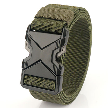 Fashion Commuter Casual Men's Belt Woven Elastic Minimalist Alloy Buckle - Modern Mobility