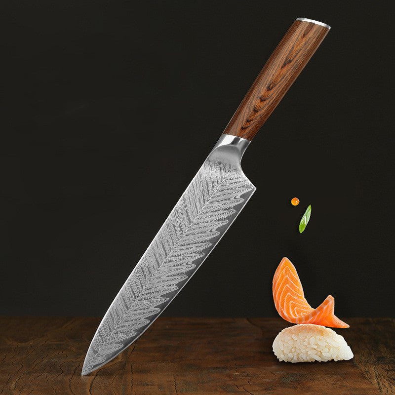 Damascus Kitchen Knife - Professional Stainless Steel Knife for Chefs