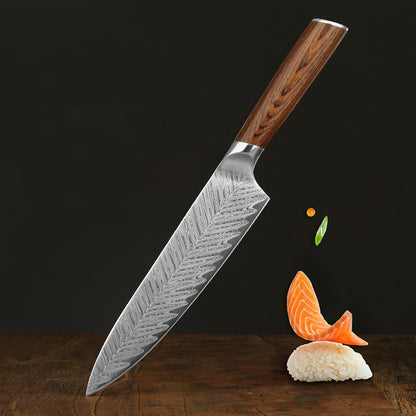 Damascus Kitchen Knife - Professional Stainless Steel Knife for Chefs