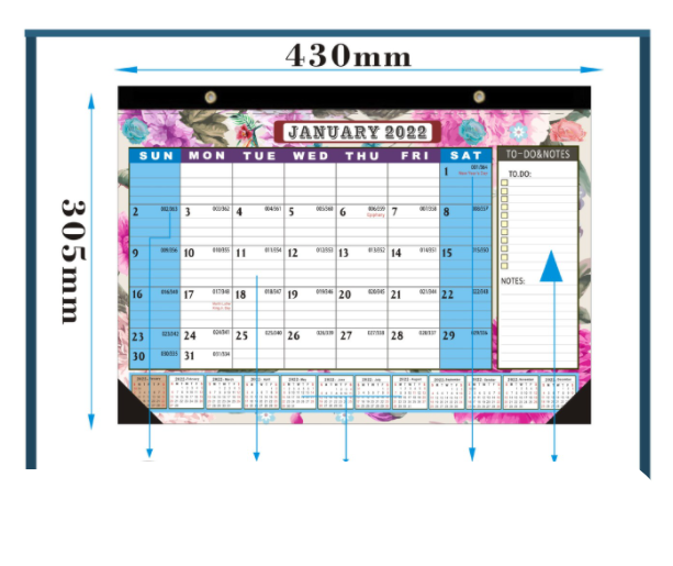 Kreativ och enkel skrivbordskalender