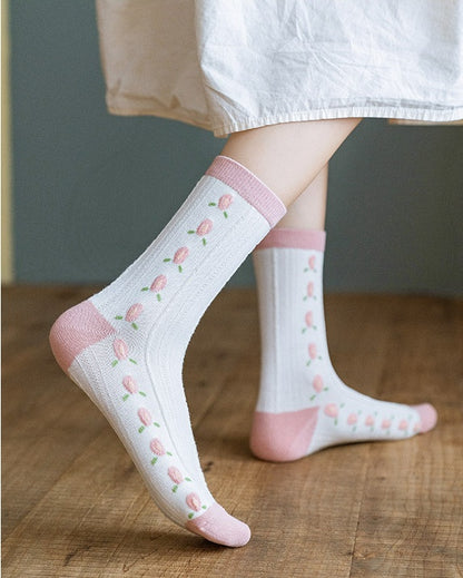 Chaussettes femme style Harajuku Kawaii