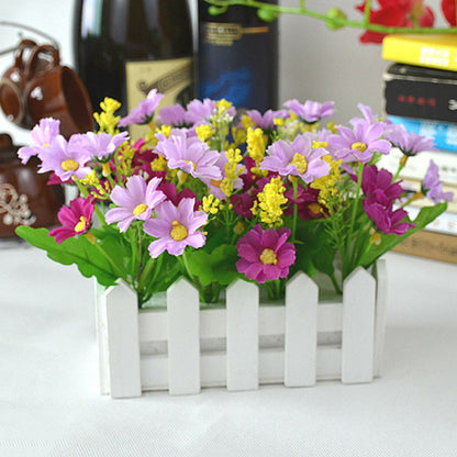 Holiday Entertainment: Porch Decoration Flowers And Green Plants Ornaments