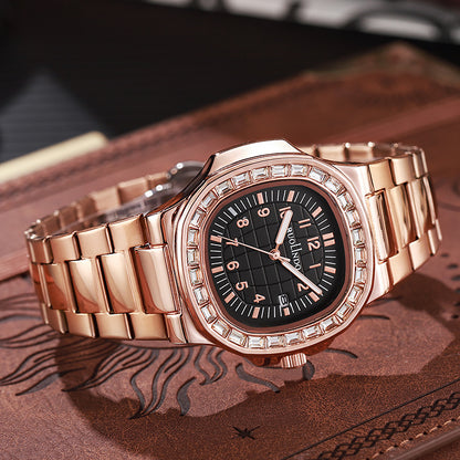 Double Calendar Advanced Stainless Steel Luminous Men's Watch