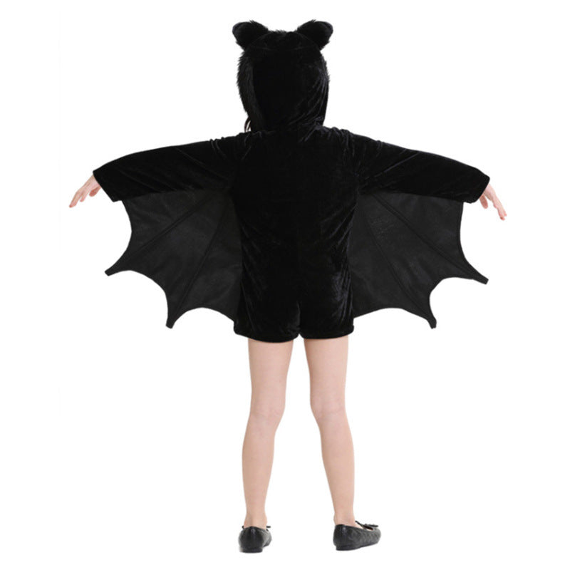 Costume d'Halloween pour enfants Costumes de cosplay chauve-souris noire