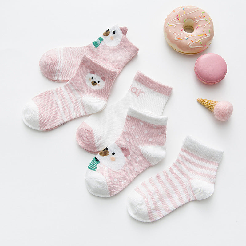 Chaussettes fines en maille pour enfants, chaussettes pour enfants