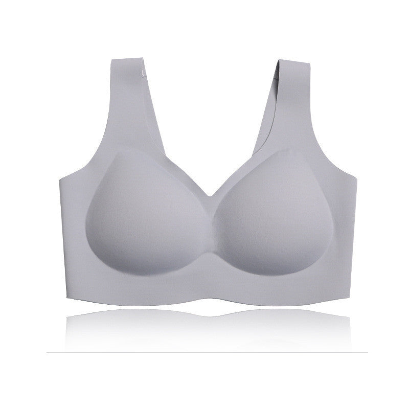 Namijiao New Air Traceless Underwear Women"s Air Rimless Bra Integrated Fixed Cup Sleeping Bra