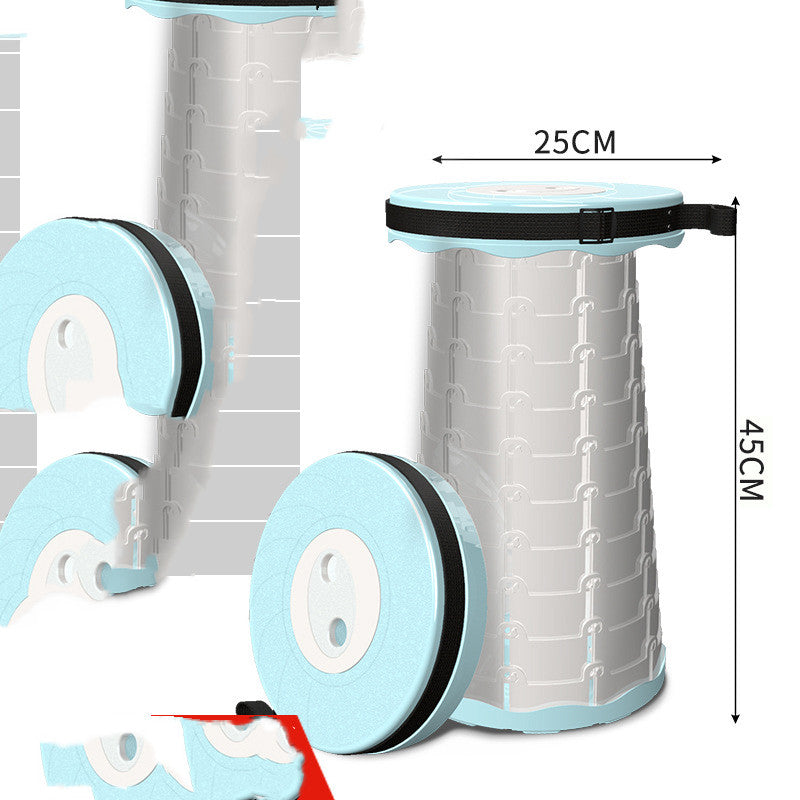 Ligne de pêche en plein air, tabouret télescopique Portable, tabouret pliant multifonctionnel en plastique