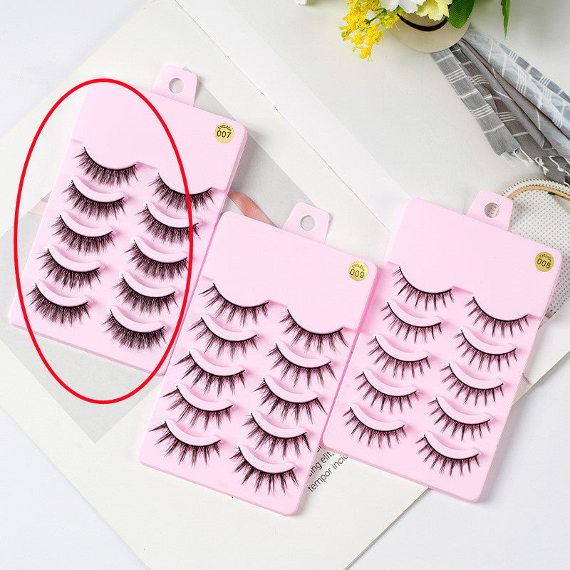 5 paires de cils Manga nouveauté Anime Cosplay naturel vaporeux maquillage coréen faux cils artificiels