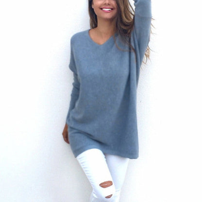 V-Neck Warm Sweaters Casual Sweater