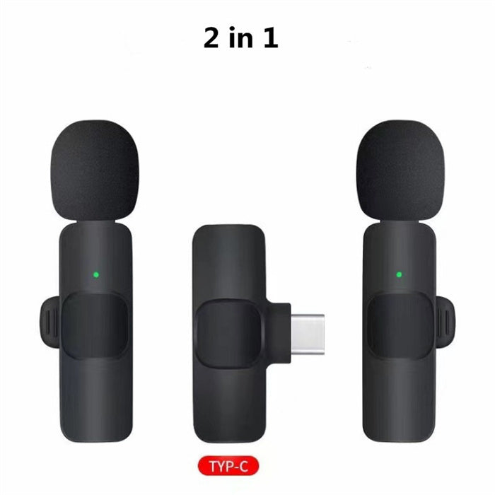 Microphone Lavalier sans fil, Mini micro Portable pour enregistrement Audio et vidéo, pour téléphone Android, longue durée de vie de la batterie, diffusion en direct, jeu