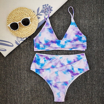 Solid Color Bikini Sexy Strappy Swimsuit