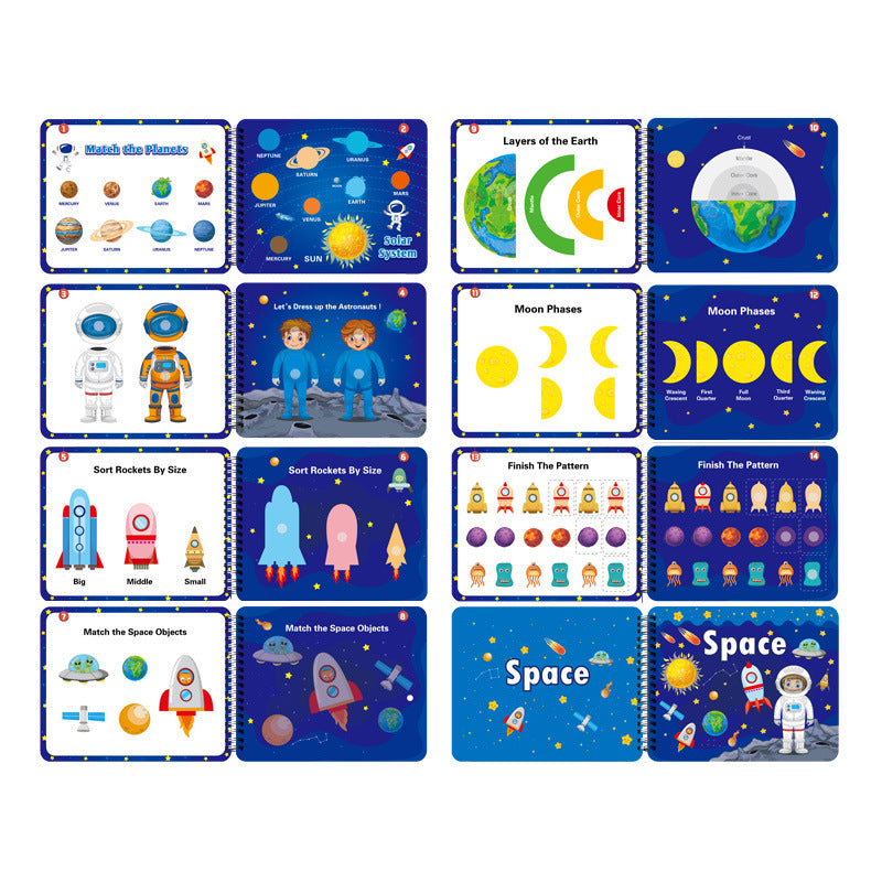 Enlightenment Early Learning Stickers Food Games Flip Book