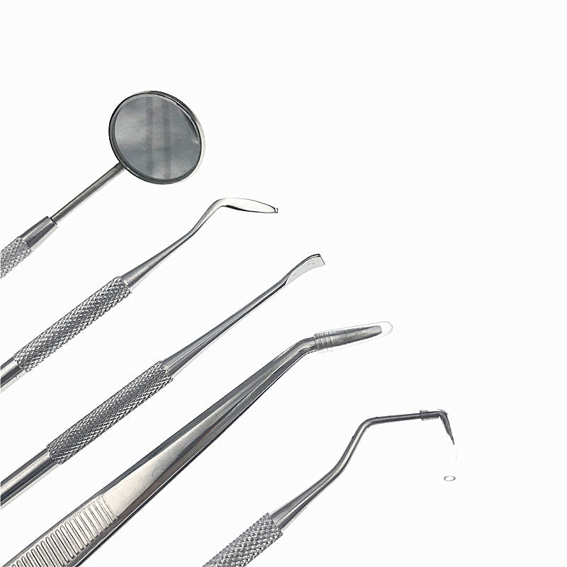 Pince à épiler sonde stomatoscope acier inoxydable soins dentaires ensemble d'outils de dentiste