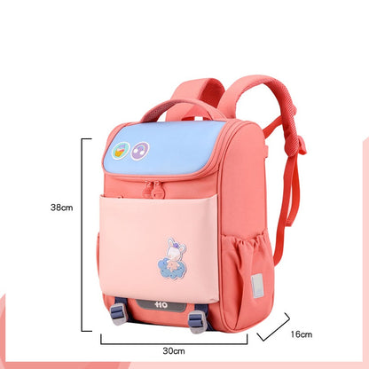 Sac à dos avec épaulettes pour élèves du primaire, sac à dos pour enfants, couleur unie claire, sac d'école primaire