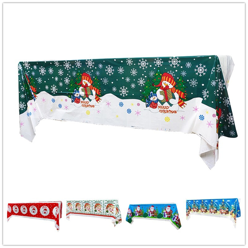 Christmas Party Cartoon Pattern Tablecloth