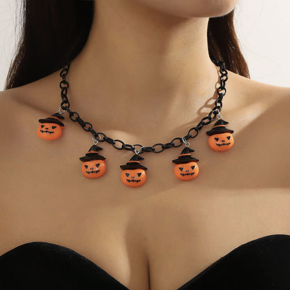 Halloween Halsband Nyckelbenskedja Kvinna