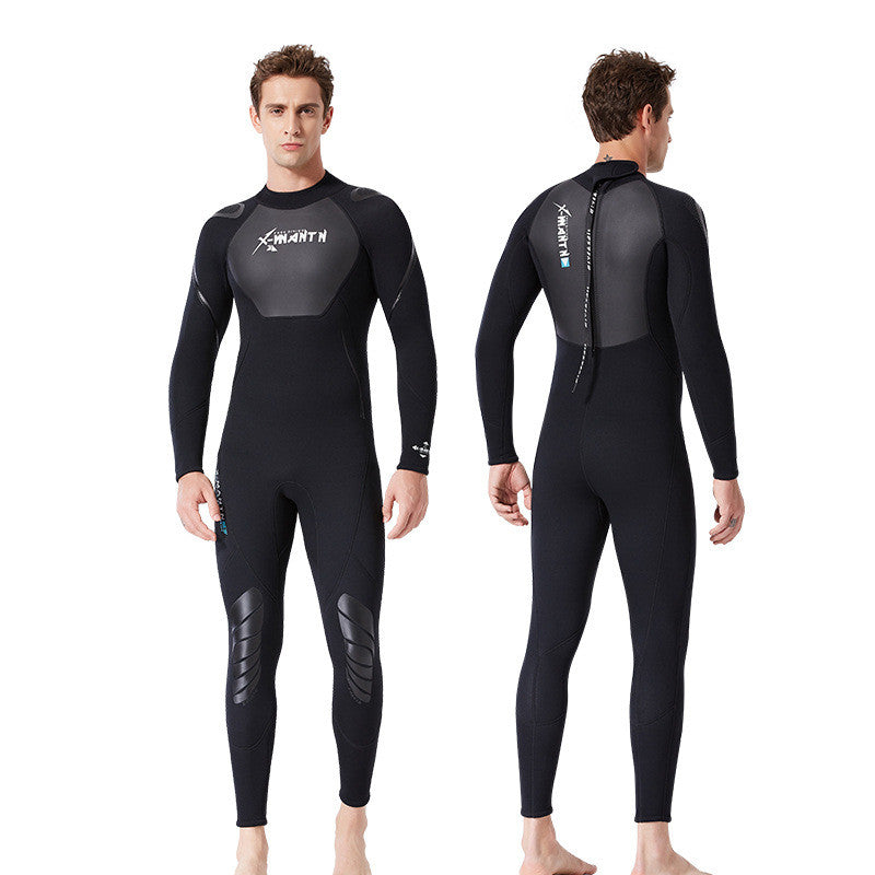 1.5MM One-piece Warm And Cold Long-sleeved Snorkeling Surfing Sunscreen Jellyfish Swimsuit