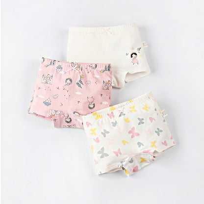 Girls' Underwear Cotton Boxer Briefs Girls' Boxer Briefs, Children's Underwear, Baby Shorts Head Cute Cartoon