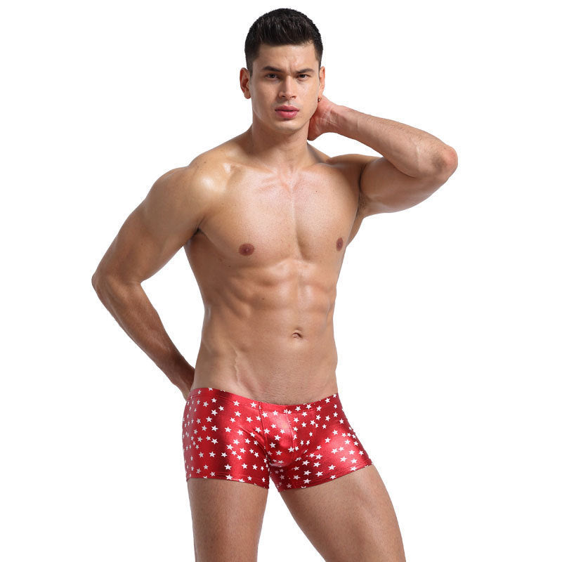 Men's Patent Leather Boxer Briefs