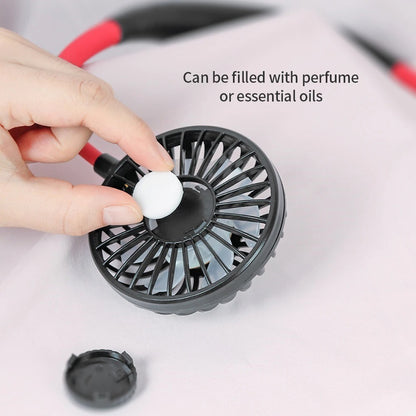 Holiday Relaxation: Portable Neckband Fan for Summer Comfort
