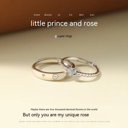 Lille prinsen och rosen parring herr och kvinnor värdshus specialintresse design mode parringar