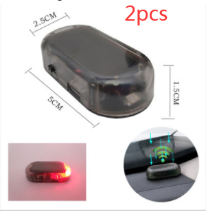 Solar simulation anti-theft warning light