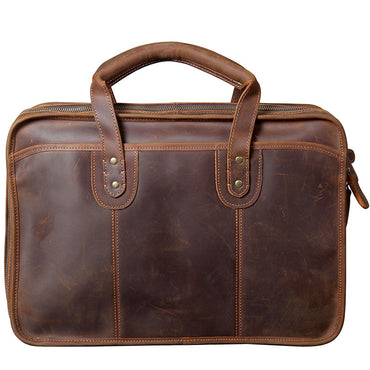 Sac pour ordinateur portable en cuir fait main pour hommes