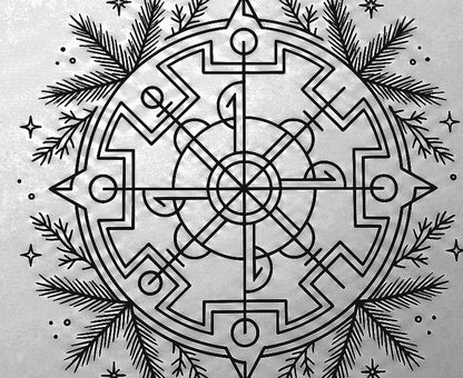 Tatueringsflash – 12 skandinaviska motiv i fineline & dotwork (transparenta PNG + printbart referensark)