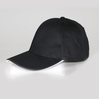 Direct Manufacturers LED Light-emitting Luminous Peaked  Baseball P Hat Hat Luminous Fiber Luminous Advertising