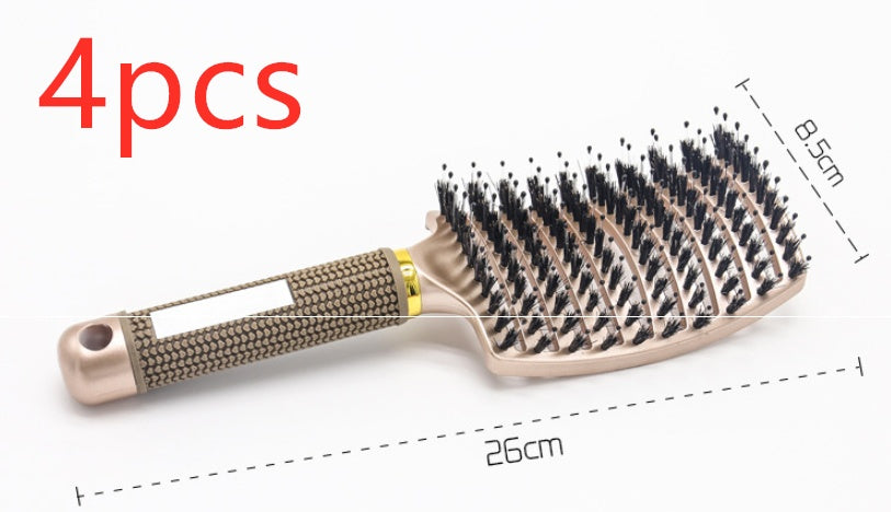 Hairbrush Anti Klit Brushy Haarborstel Women Detangler Hair Brush Bristle Nylon Scalp Massage  Teaser Hair Brush Comb