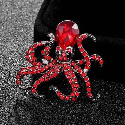 Octopus brooch